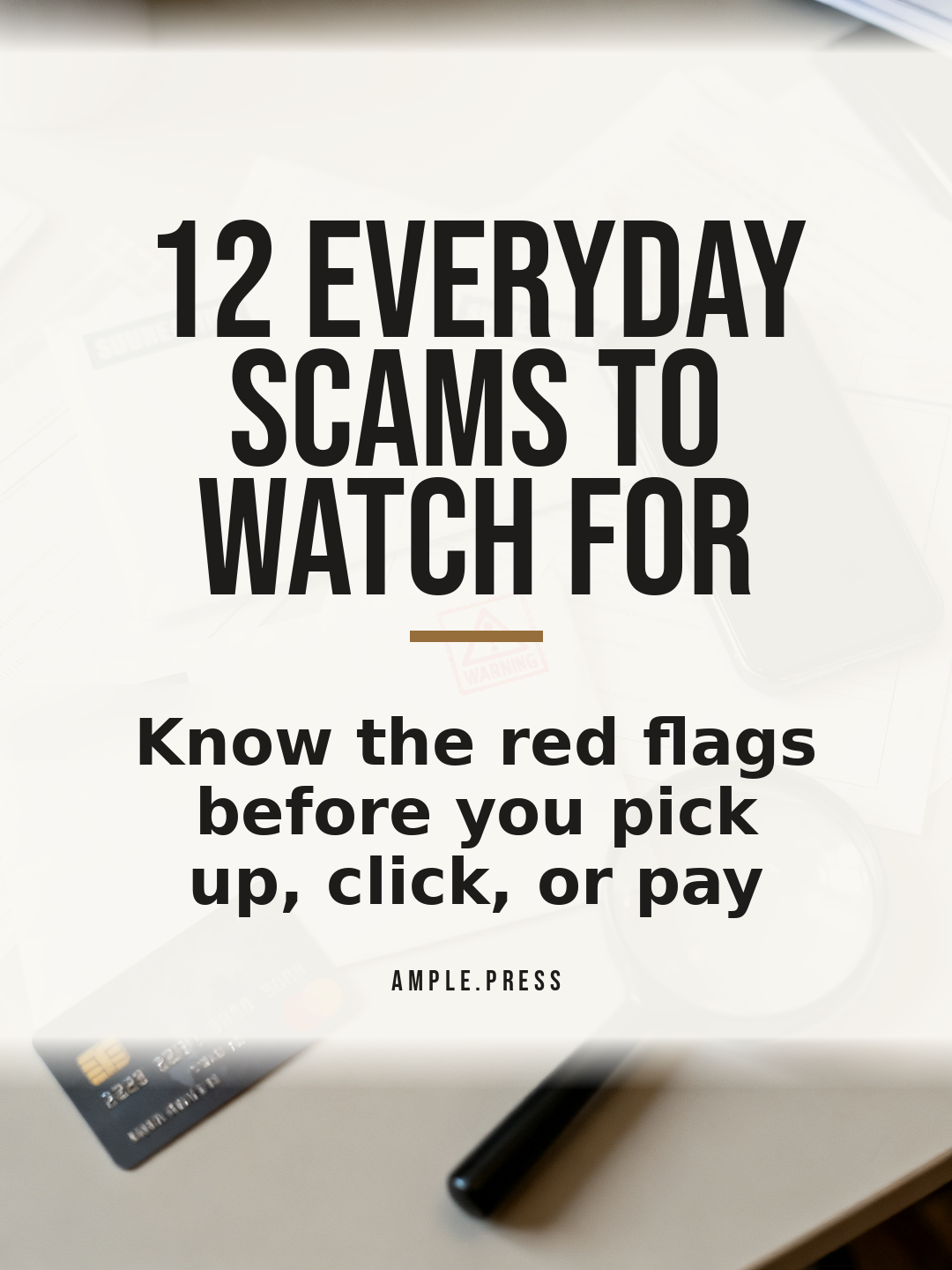 12 Everyday Scams to Watch For cover