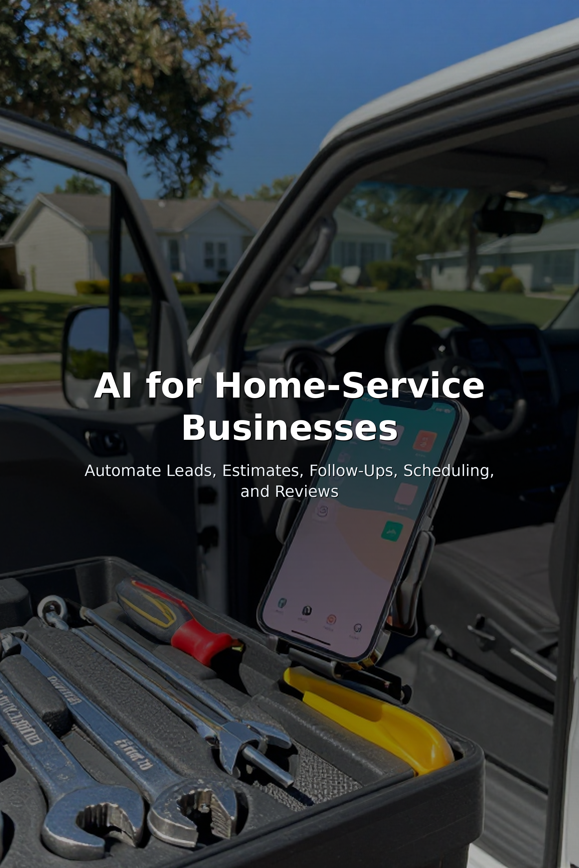 AI for Home-Service Businesses: Automate Leads, Estimates, Follow-Ups, Scheduling, and Reviews cover