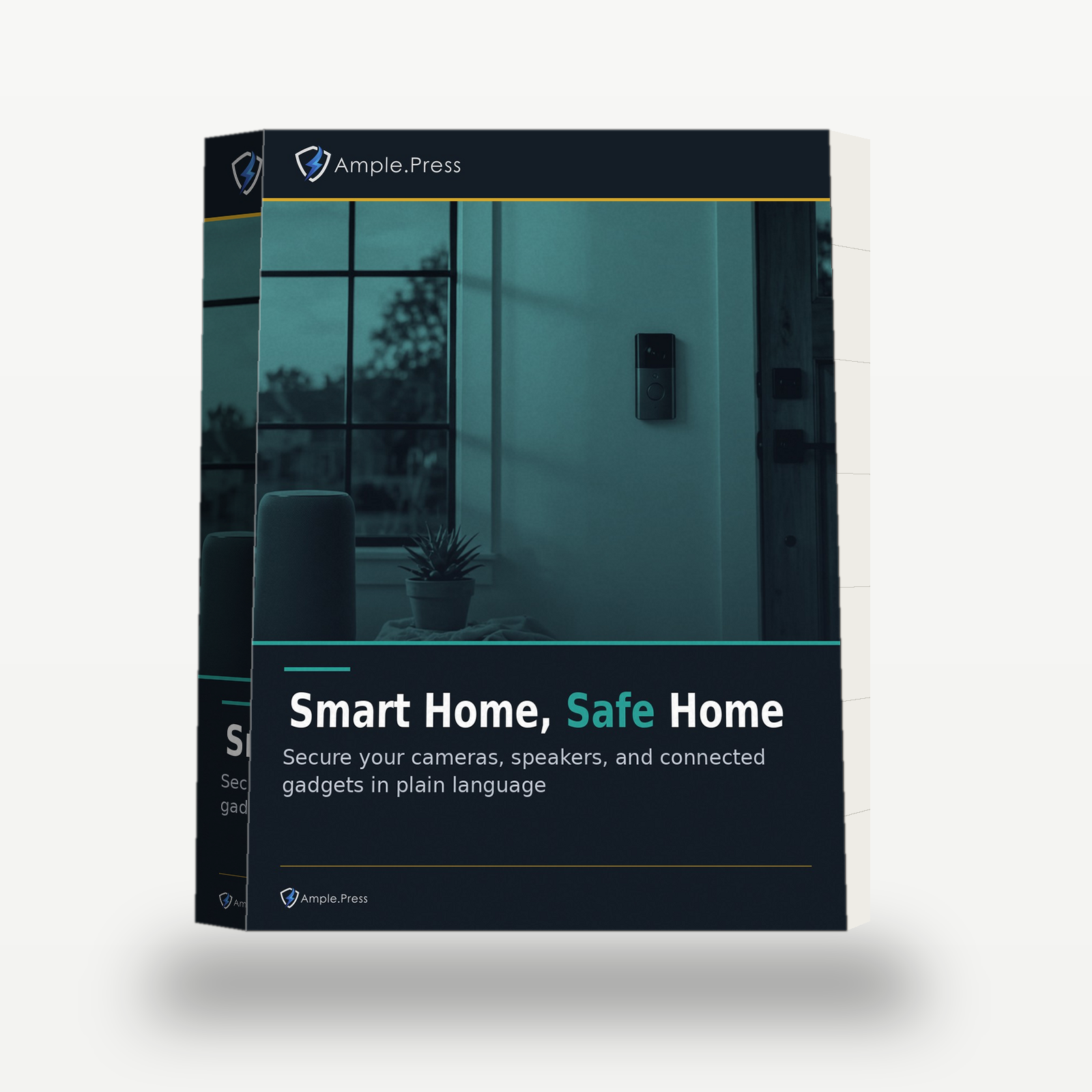 Smart Home, Safe Home 3D book mockup