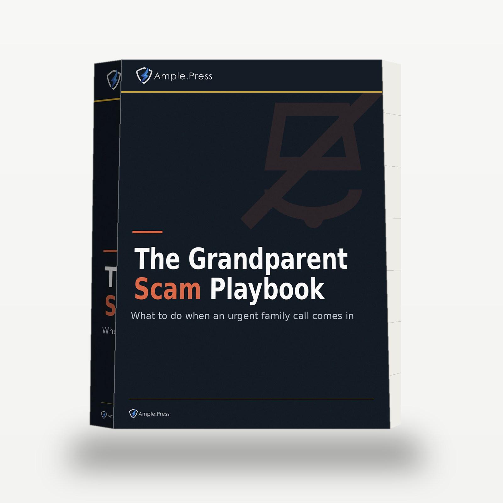 The Grandparent Scam Playbook 3D book mockup