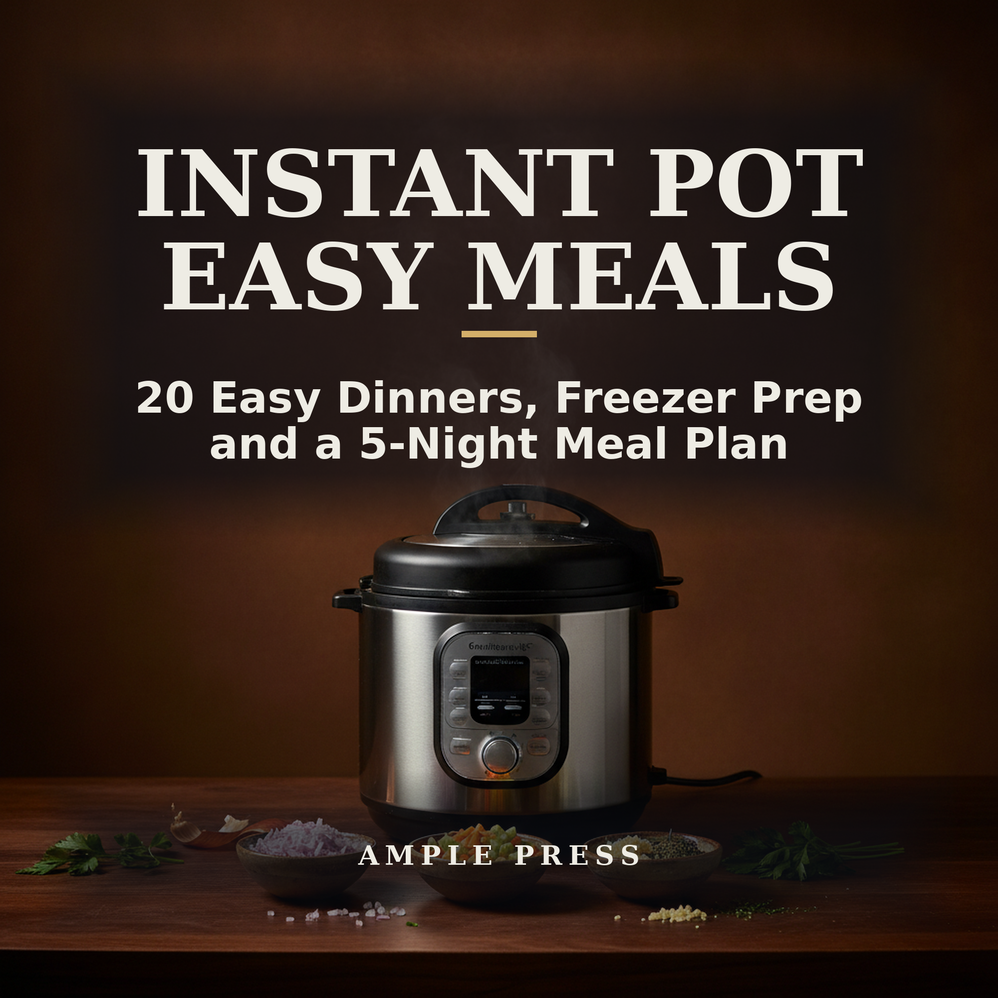 Cover of the ebook Instant Pot Easy Meals by Ample Press.