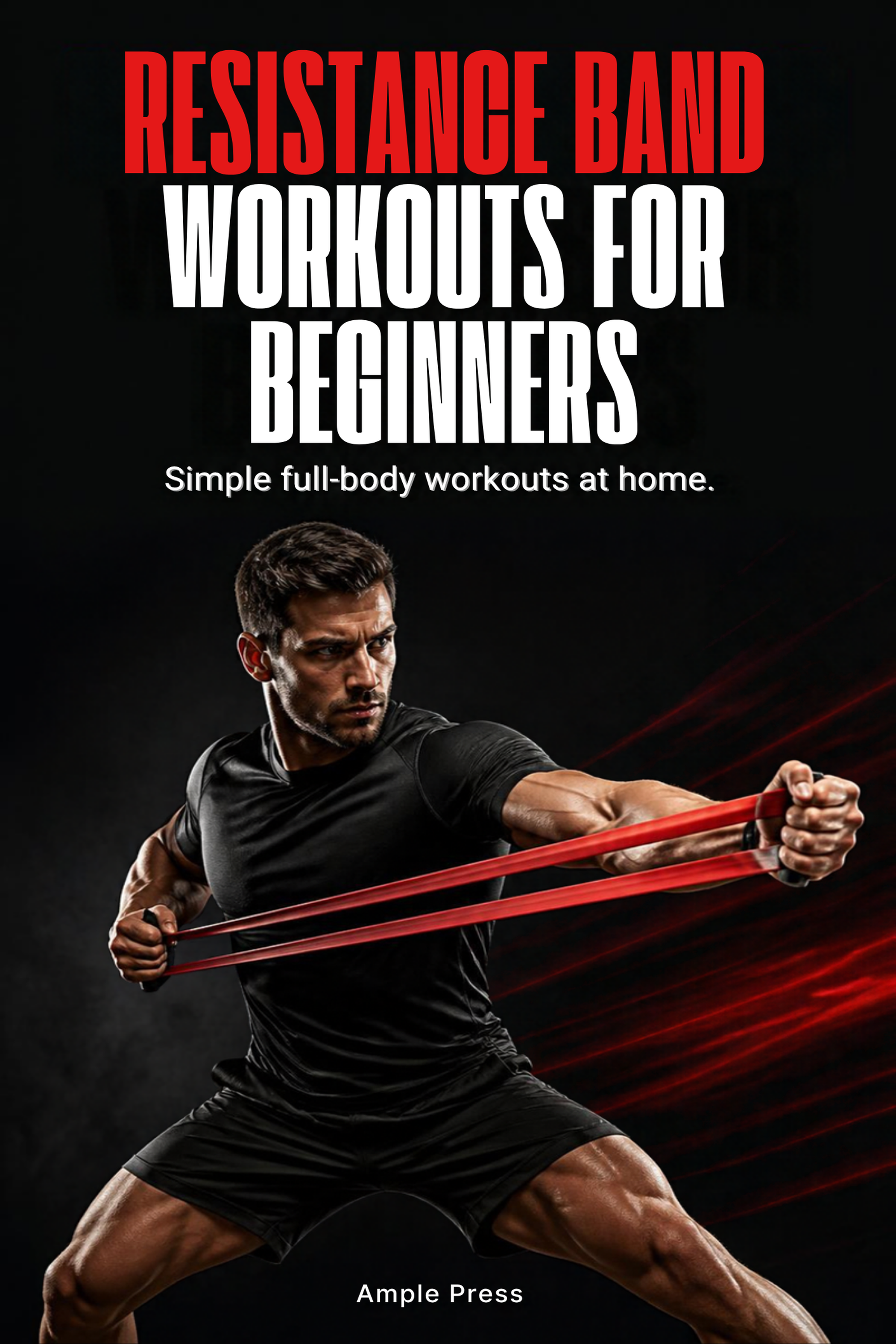 Cover of the ebook Resistance Band Workouts for Beginners by Ample Press.