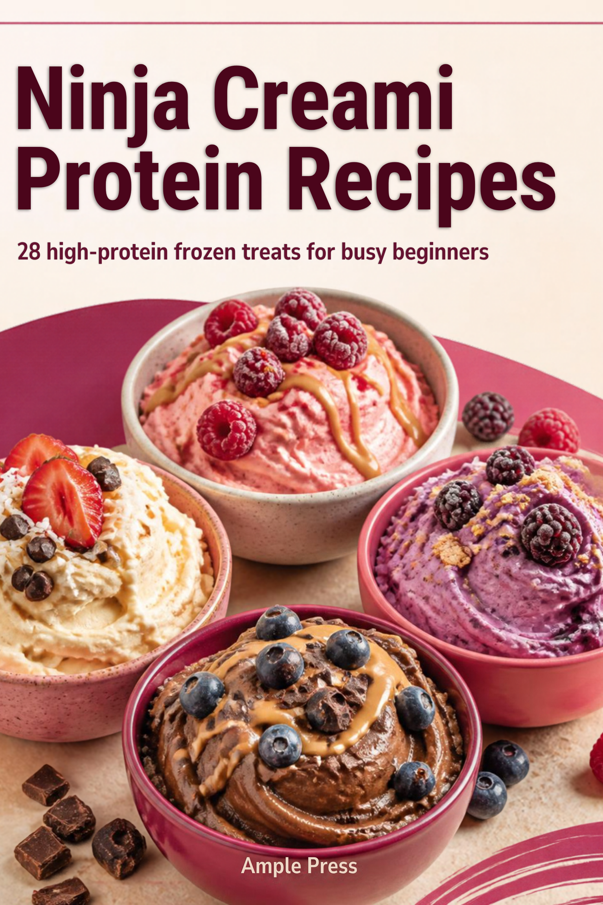 Cover of the ebook Ninja Creami Protein Recipes by Ample Press.