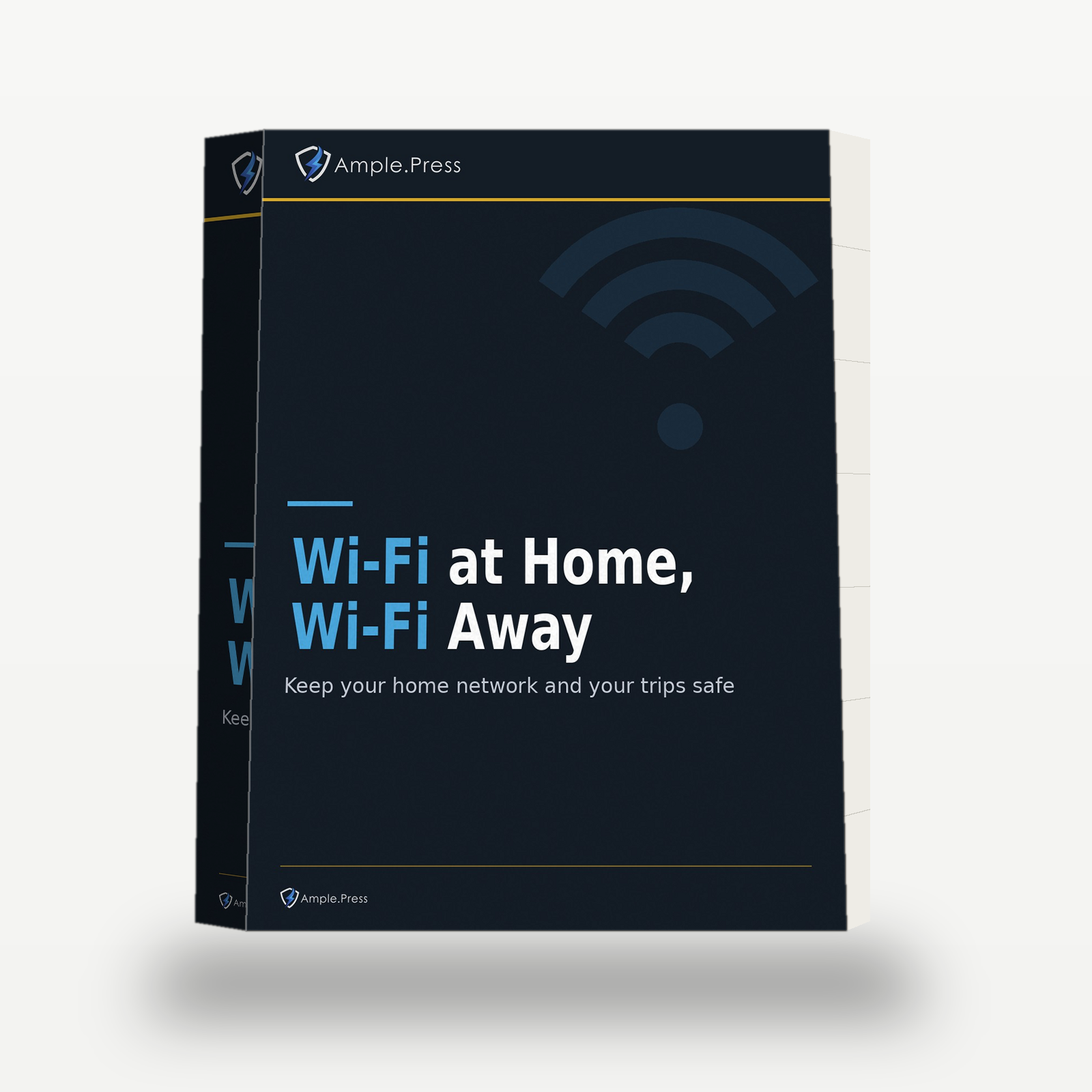 Wi-Fi at Home, Wi-Fi Away 3D book mockup